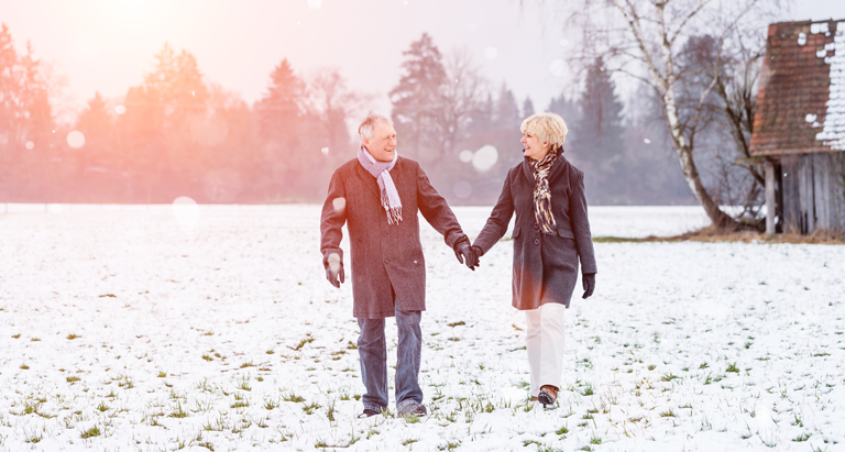 couple walking winter concealed carry