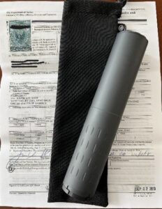 It is important to keep your suppressor and documents together. 