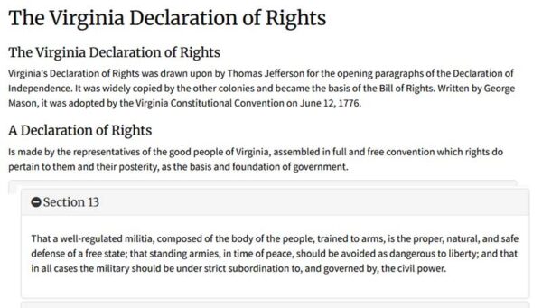 The Virginia Declaration of Rights Section 13 600x341 1